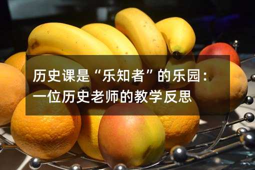 历史课是“乐知者”的乐园:一位历史老师的教学反思