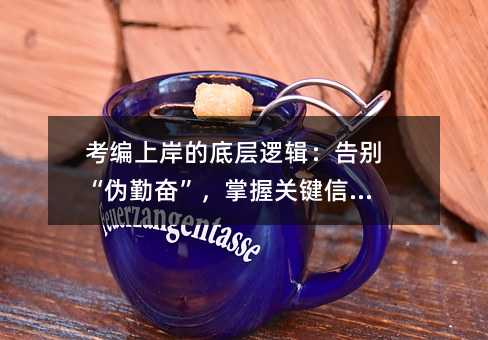 考编上岸的底层逻辑:告别“伪勤奋”,掌握关键信息差